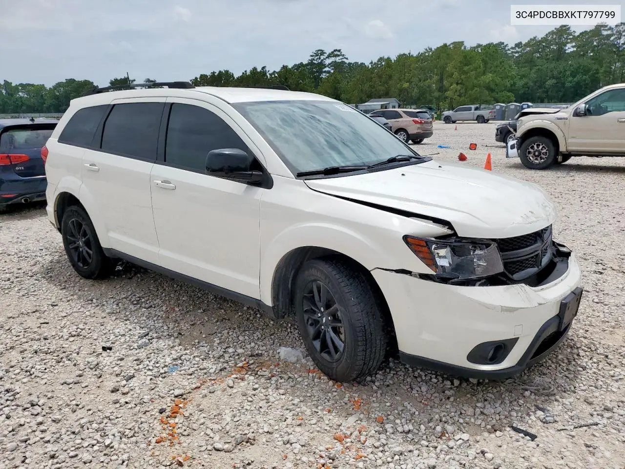 2019 Dodge Journey Se VIN: 3C4PDCBBXKT797799 Lot: 58957335