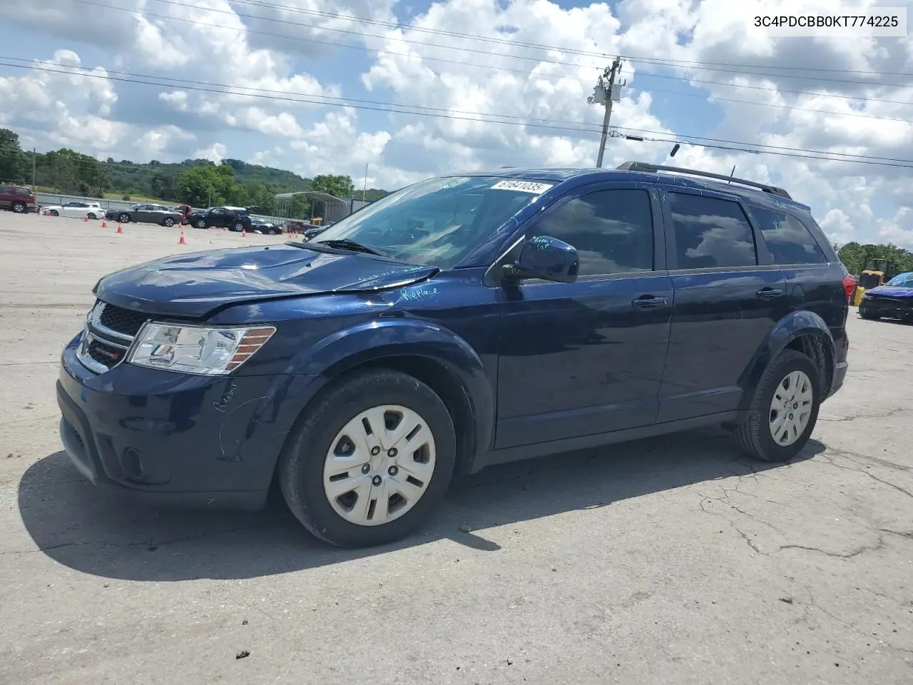 2019 Dodge Journey Se VIN: 3C4PDCBB0KT774225 Lot: 61641035