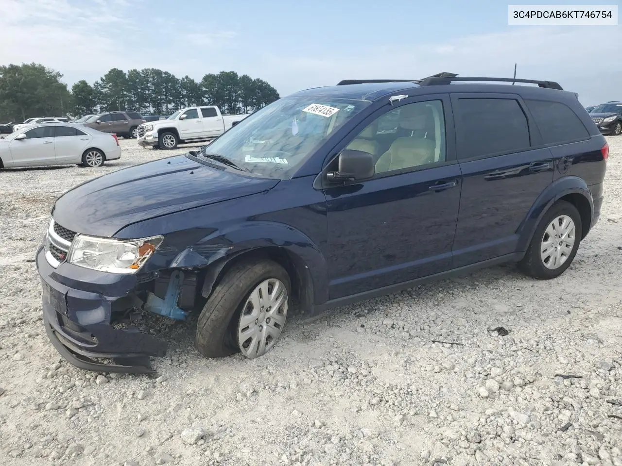 2019 Dodge Journey Se VIN: 3C4PDCAB6KT746754 Lot: 61874135