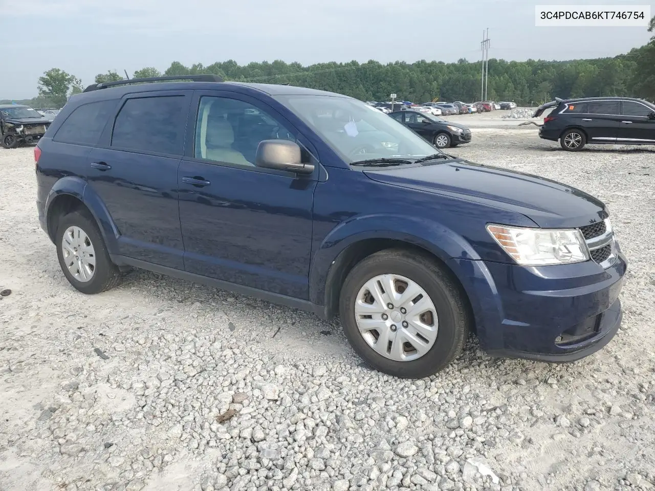2019 Dodge Journey Se VIN: 3C4PDCAB6KT746754 Lot: 61874135