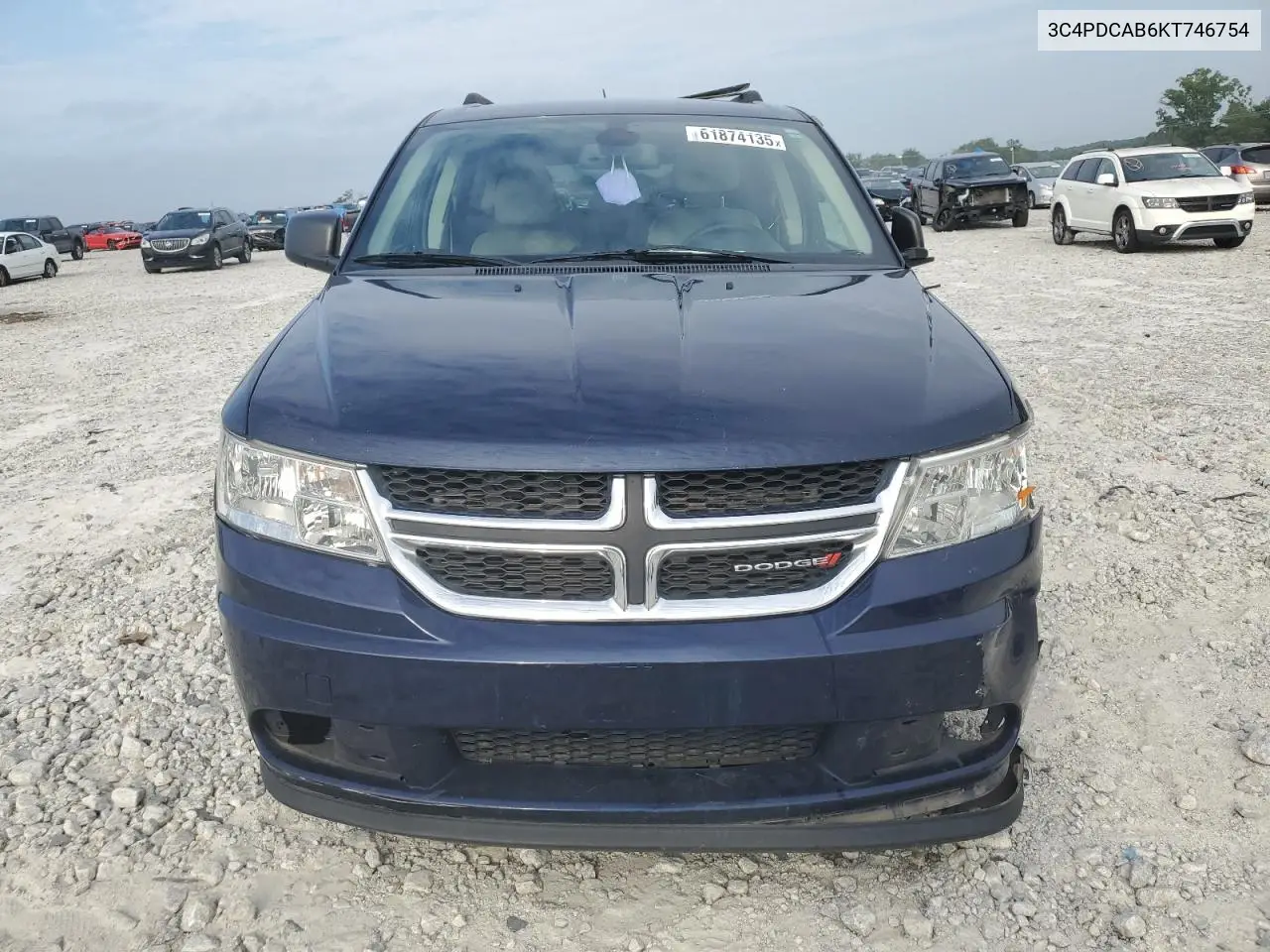 2019 Dodge Journey Se VIN: 3C4PDCAB6KT746754 Lot: 61874135