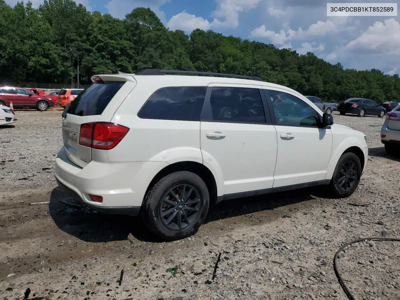 2019 Dodge Journey Se VIN: 3C4PDCBB1KT852589 Lot: 62090425