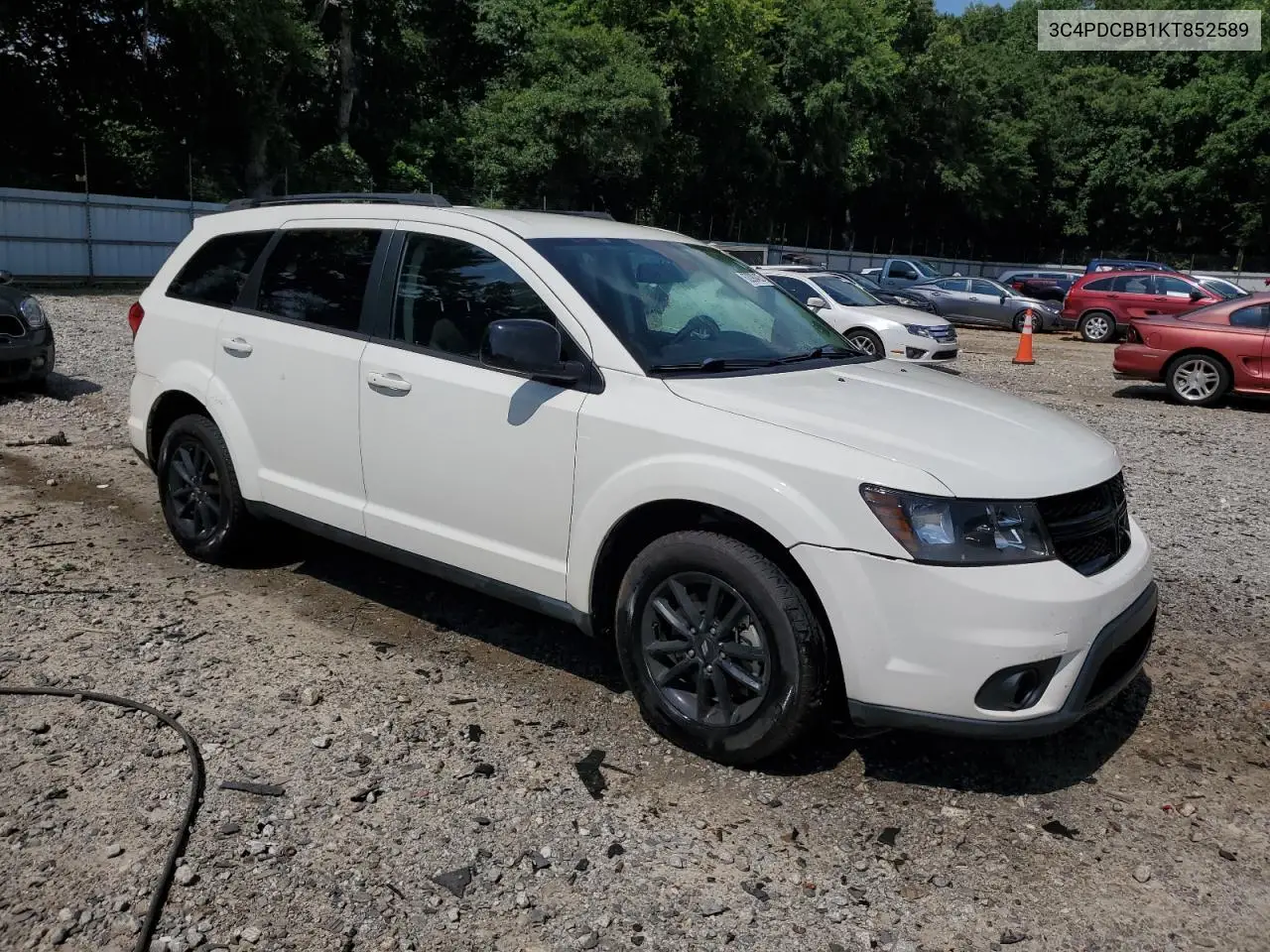 2019 Dodge Journey Se VIN: 3C4PDCBB1KT852589 Lot: 62090425