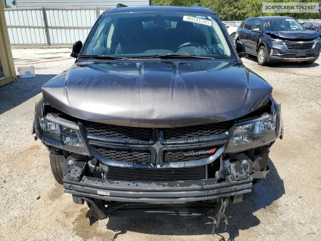 2020 Dodge Journey Se VIN: 3C4PDCAB8LT262537 Lot: 53384865