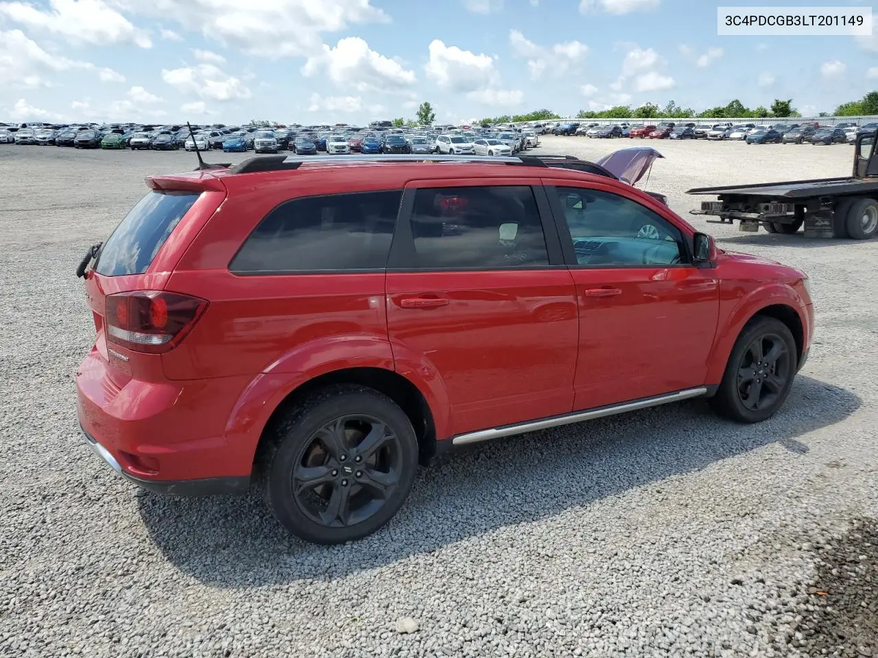 2020 Dodge Journey Crossroad VIN: 3C4PDCGB3LT201149 Lot: 56381095