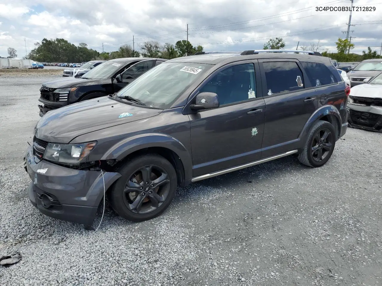 2020 Dodge Journey Crossroad VIN: 3C4PDCGB3LT212829 Lot: 56929945
