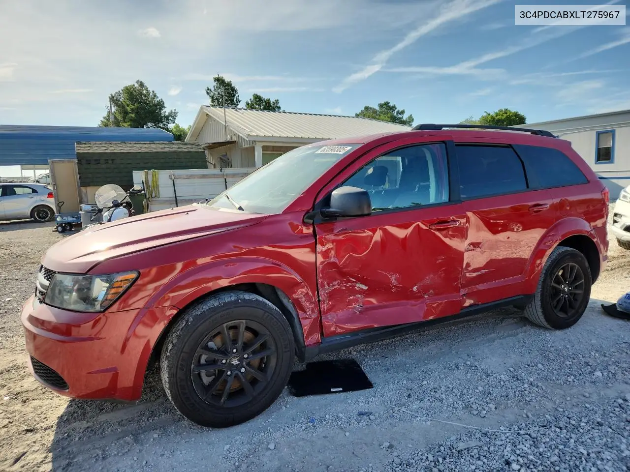 2020 Dodge Journey Se VIN: 3C4PDCABXLT275967 Lot: 62590305