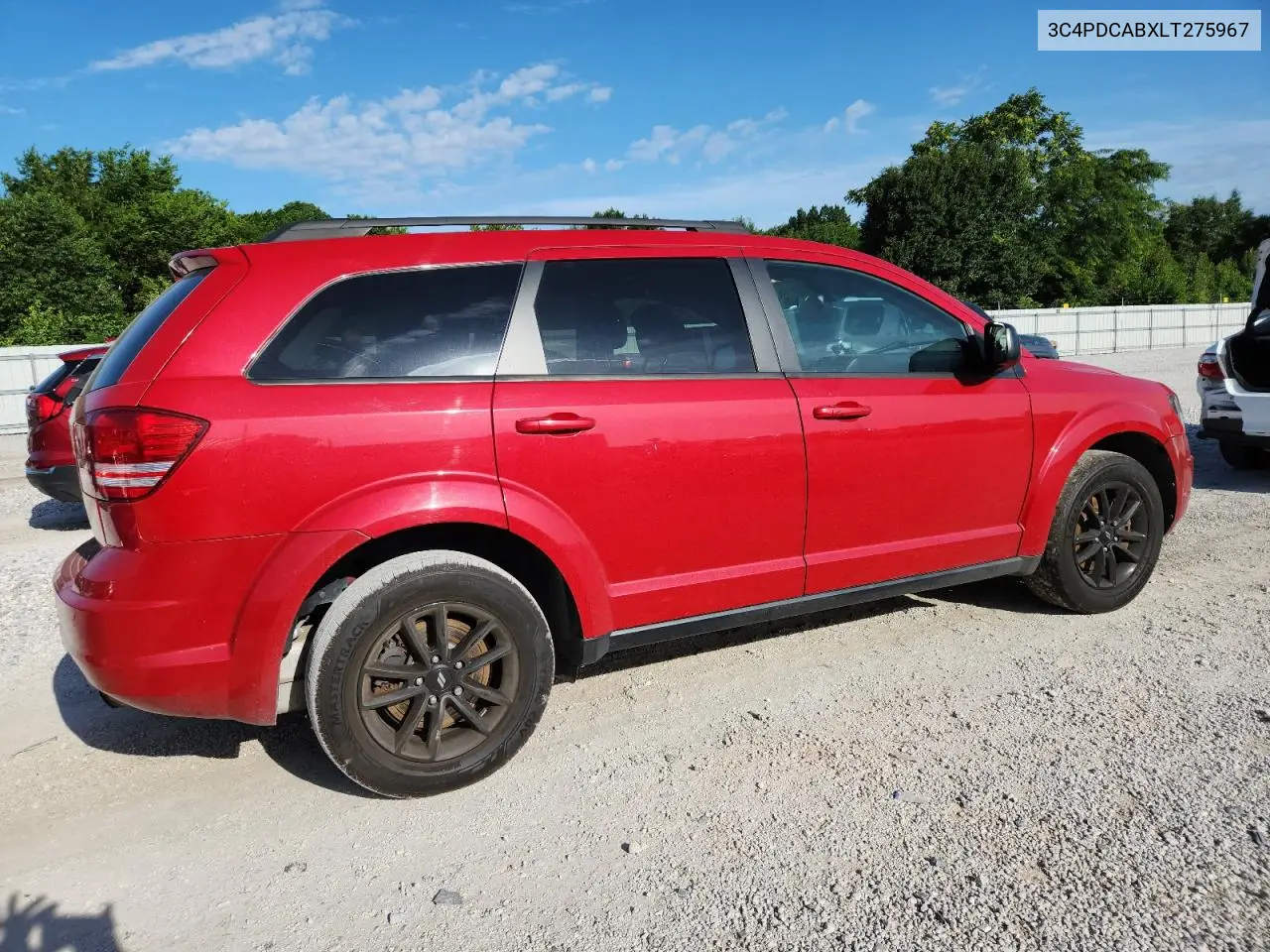 2020 Dodge Journey Se VIN: 3C4PDCABXLT275967 Lot: 62590305