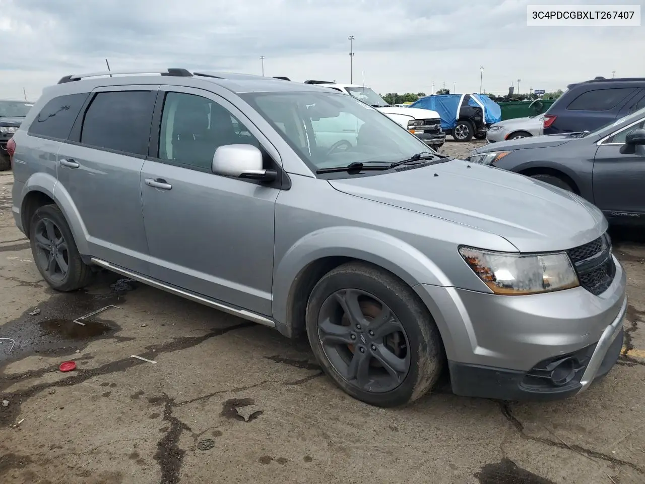 2020 Dodge Journey Crossroad VIN: 3C4PDCGBXLT267407 Lot: 62695885