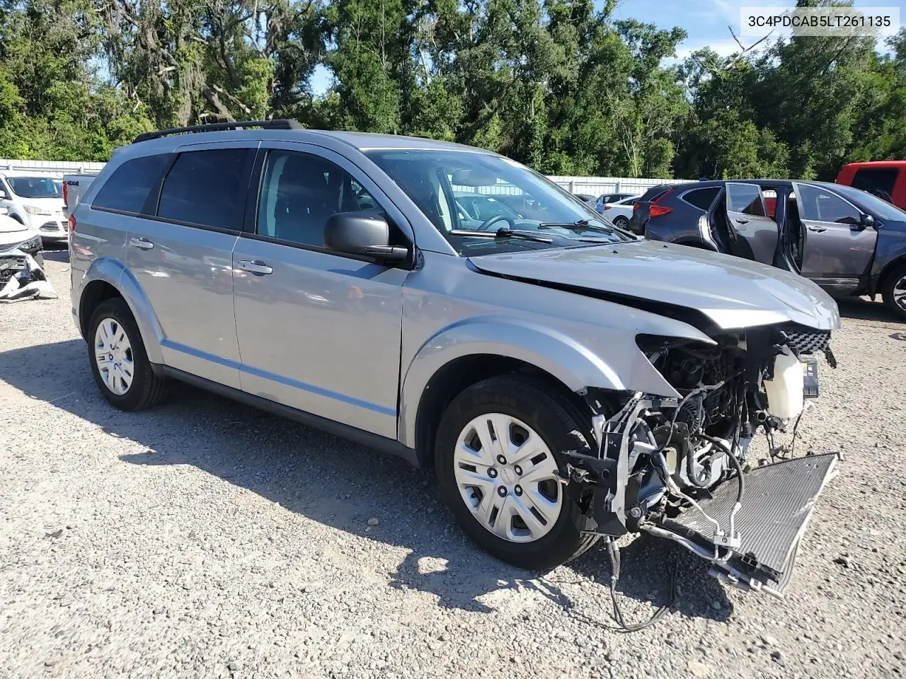 2020 Dodge Journey Se VIN: 3C4PDCAB5LT261135 Lot: 62807875
