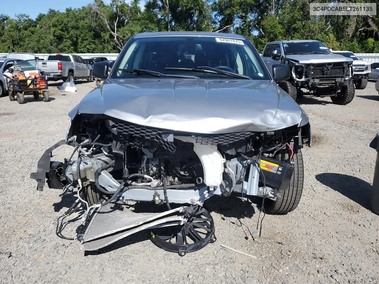 2020 Dodge Journey Se VIN: 3C4PDCAB5LT261135 Lot: 62807875