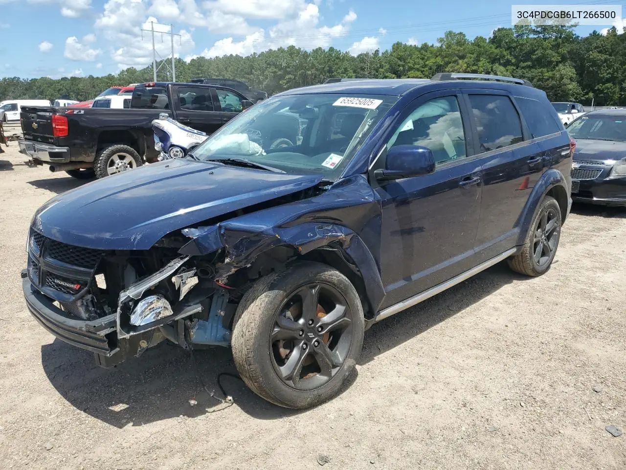 2020 Dodge Journey Crossroad VIN: 3C4PDCGB6LT266500 Lot: 65925005