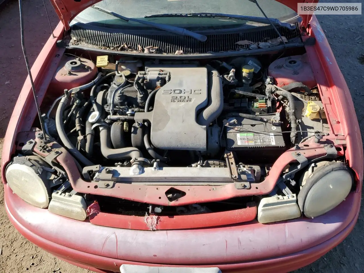 1998 Dodge Neon Highline VIN: 1B3ES47C9WD705986 Lot: 55674585