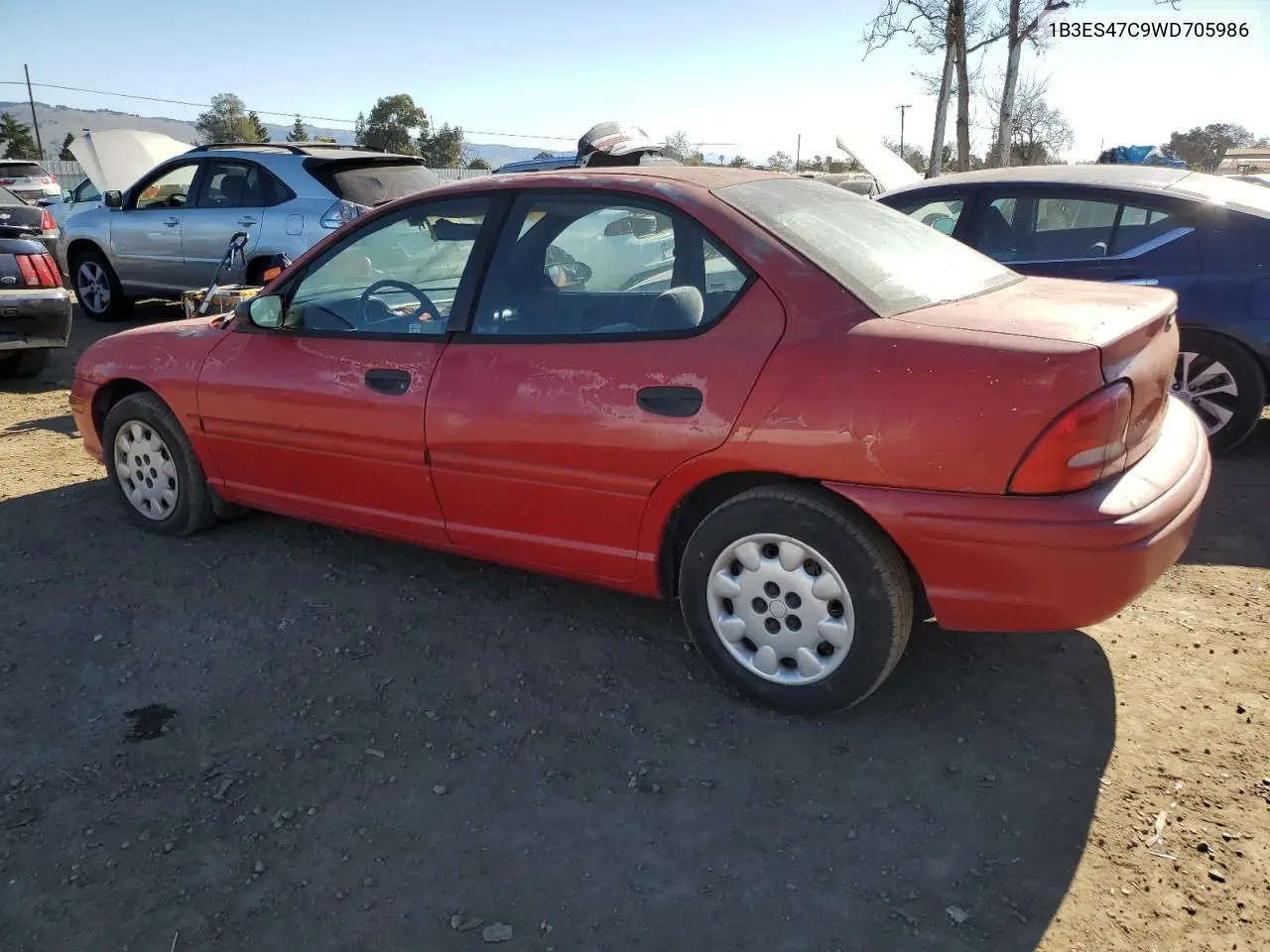 1998 Dodge Neon Highline VIN: 1B3ES47C9WD705986 Lot: 55674585