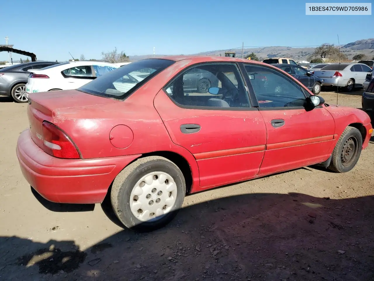 1998 Dodge Neon Highline VIN: 1B3ES47C9WD705986 Lot: 55674585