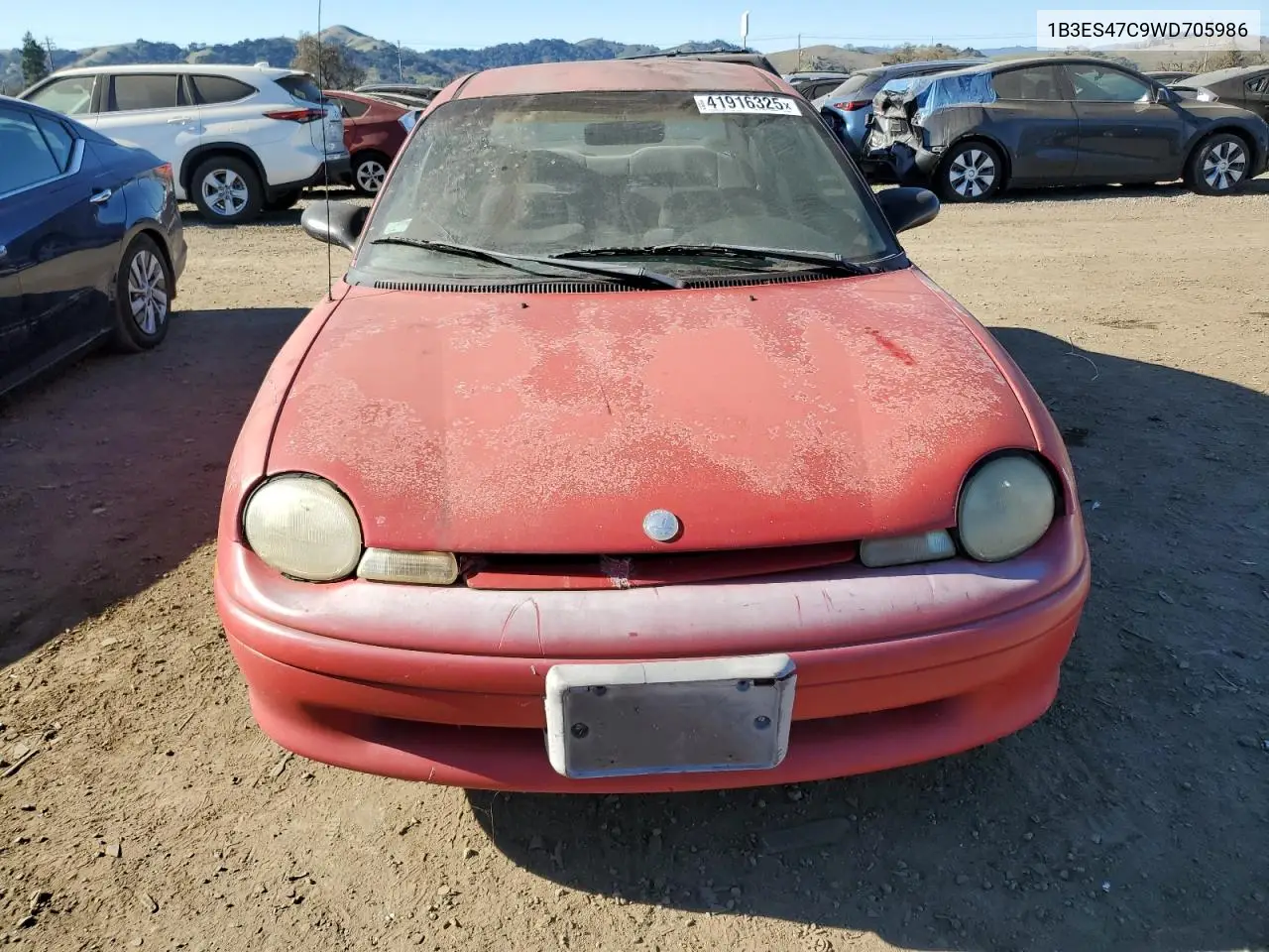 1998 Dodge Neon Highline VIN: 1B3ES47C9WD705986 Lot: 55674585