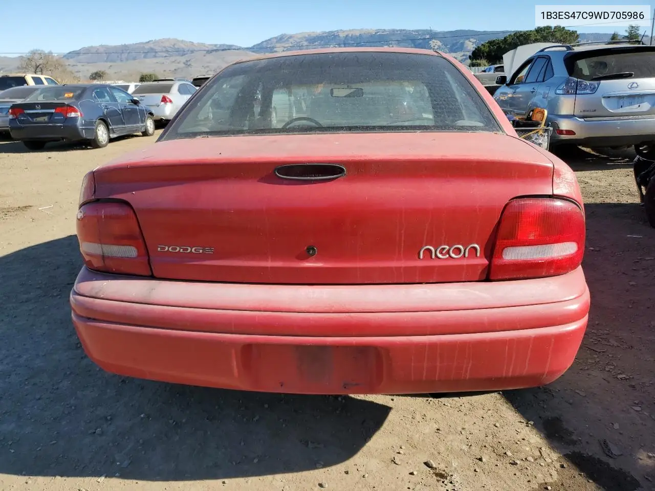 1998 Dodge Neon Highline VIN: 1B3ES47C9WD705986 Lot: 55674585