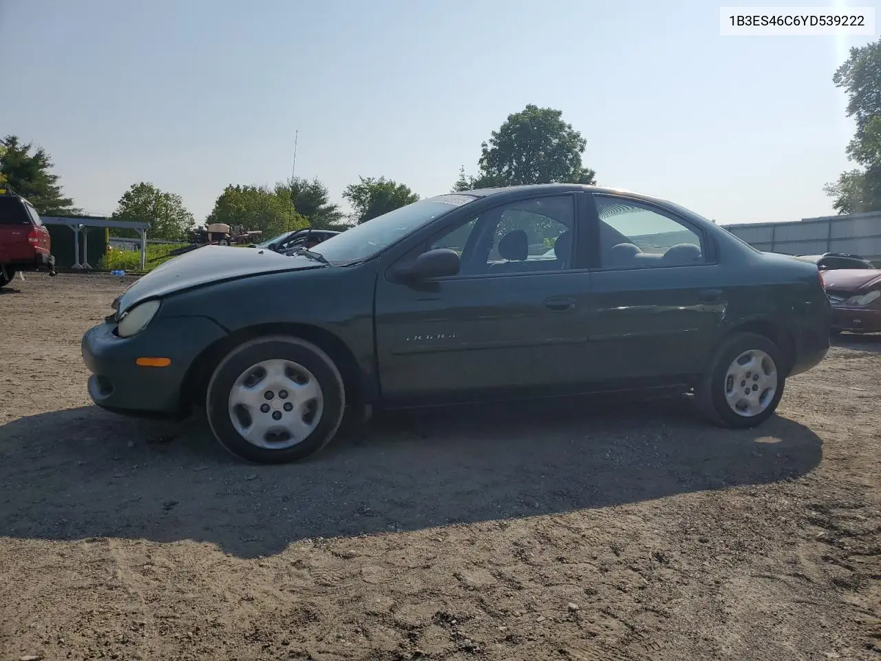 2000 Dodge Neon Base VIN: 1B3ES46C6YD539222 Lot: 58326105