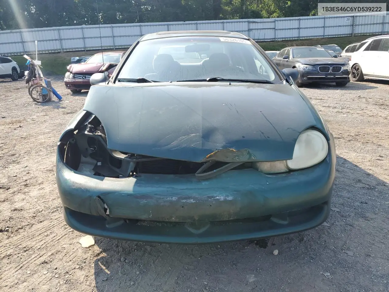 2000 Dodge Neon Base VIN: 1B3ES46C6YD539222 Lot: 58326105