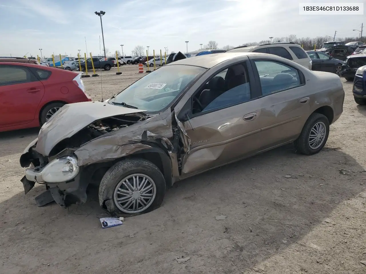 2001 Dodge Neon Se VIN: 1B3ES46C81D133688 Lot: 49088775
