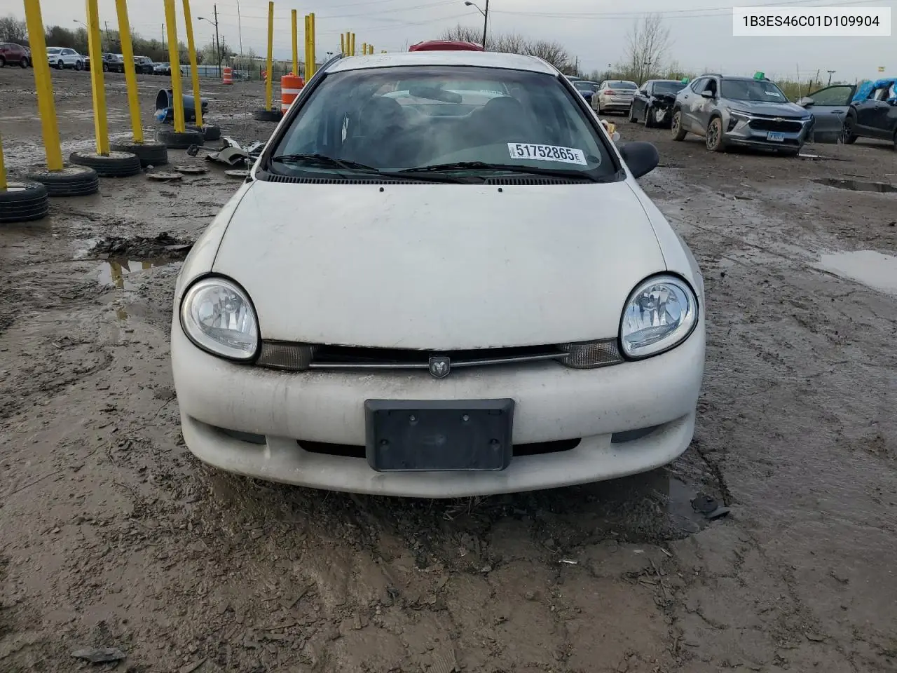 2001 Dodge Neon Se VIN: 1B3ES46C01D109904 Lot: 51752865