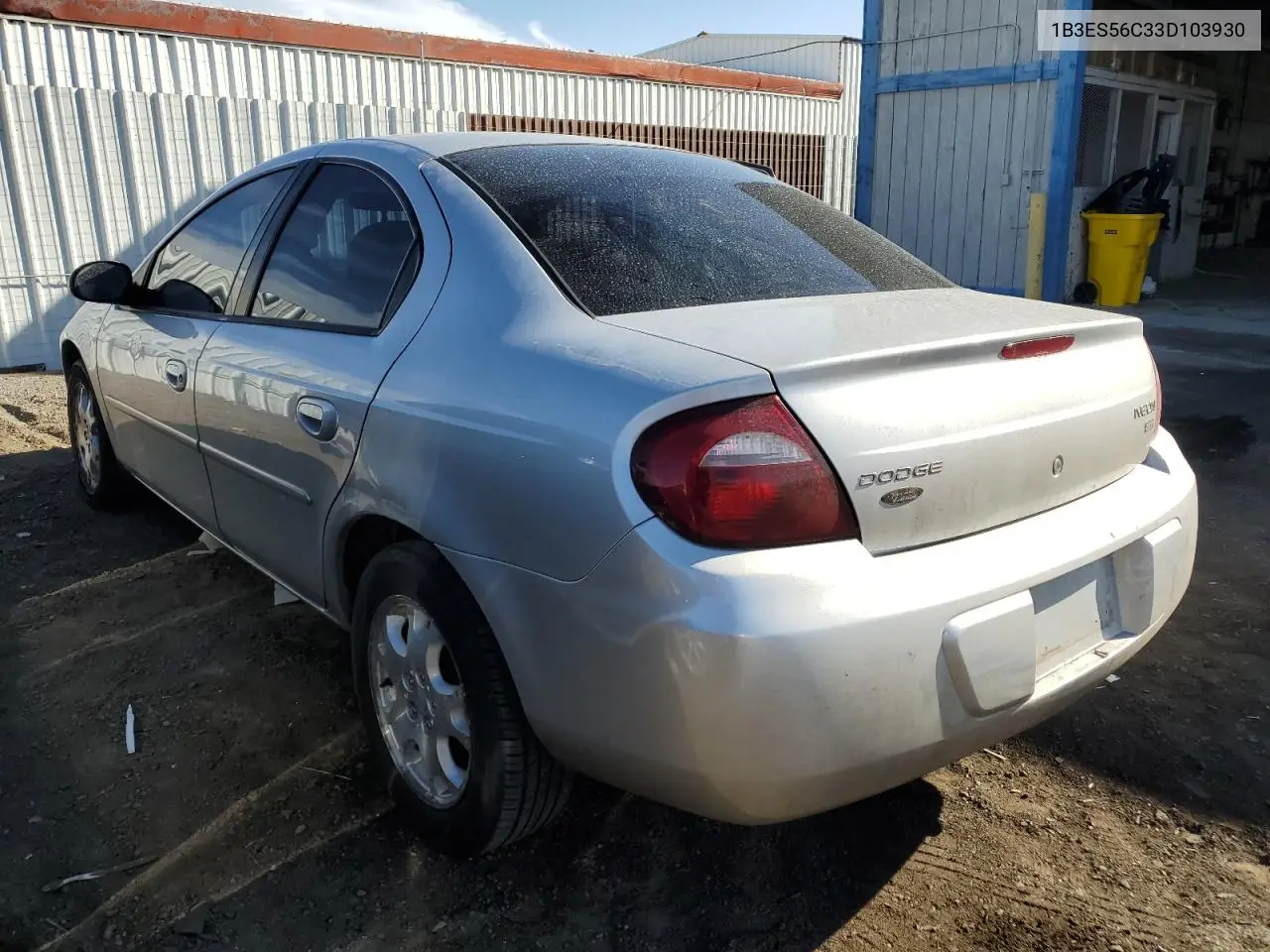 2003 Dodge Neon Sxt VIN: 1B3ES56C33D103930 Lot: 50413565