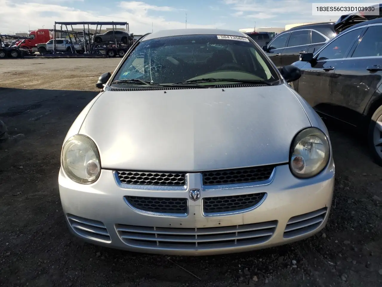 2003 Dodge Neon Sxt VIN: 1B3ES56C33D103930 Lot: 50413565
