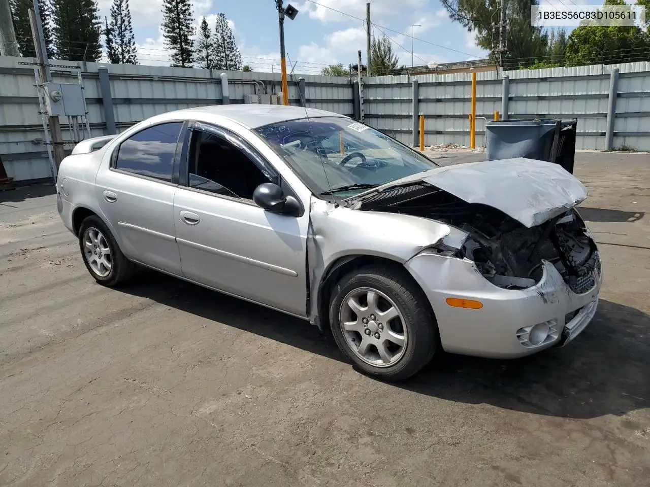 2003 Dodge Neon Sxt VIN: 1B3ES56C83D105611 Lot: 54482305
