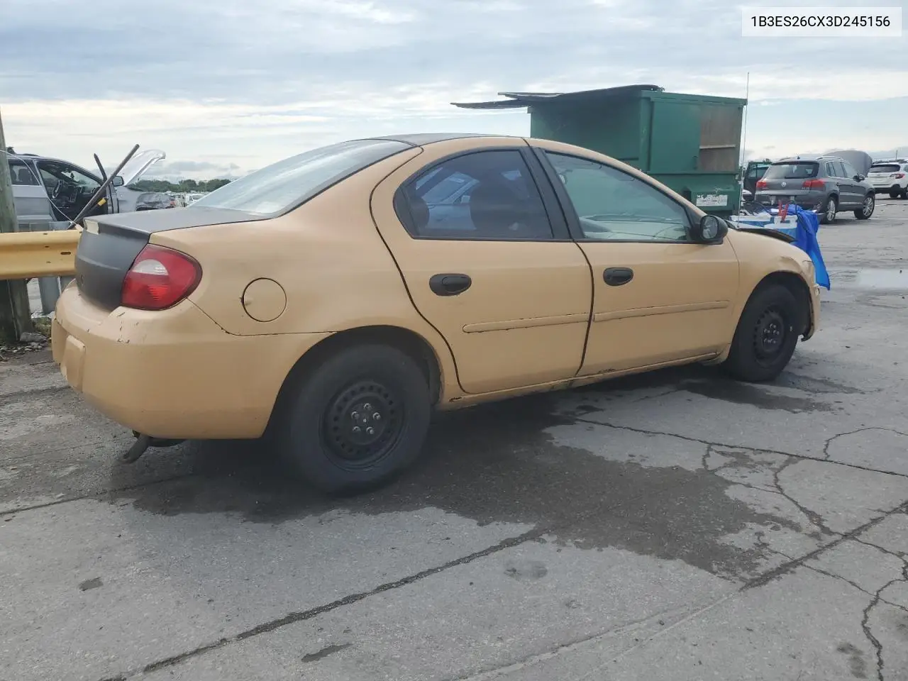 2003 Dodge Neon Se VIN: 1B3ES26CX3D245156 Lot: 60167345