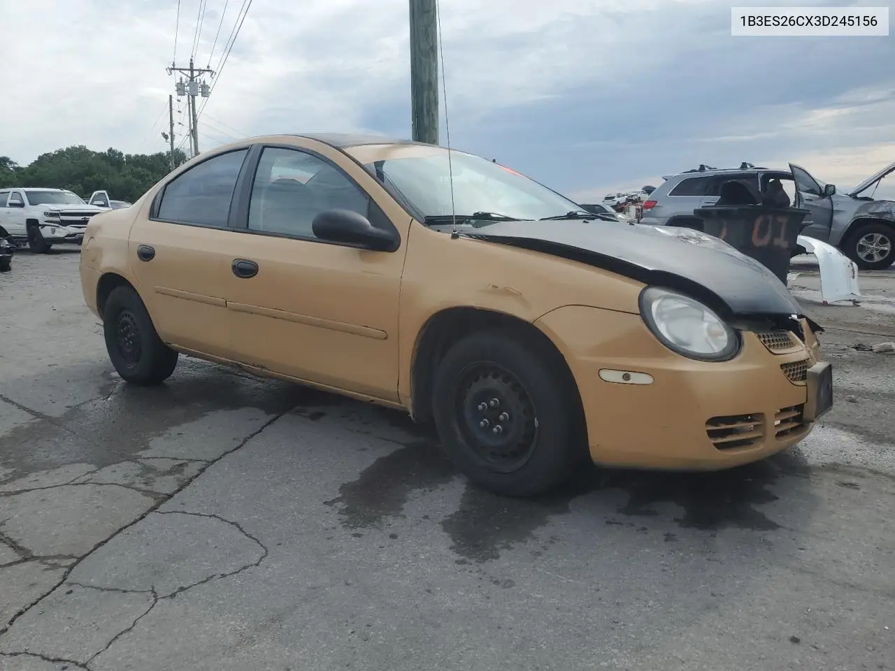 2003 Dodge Neon Se VIN: 1B3ES26CX3D245156 Lot: 60167345