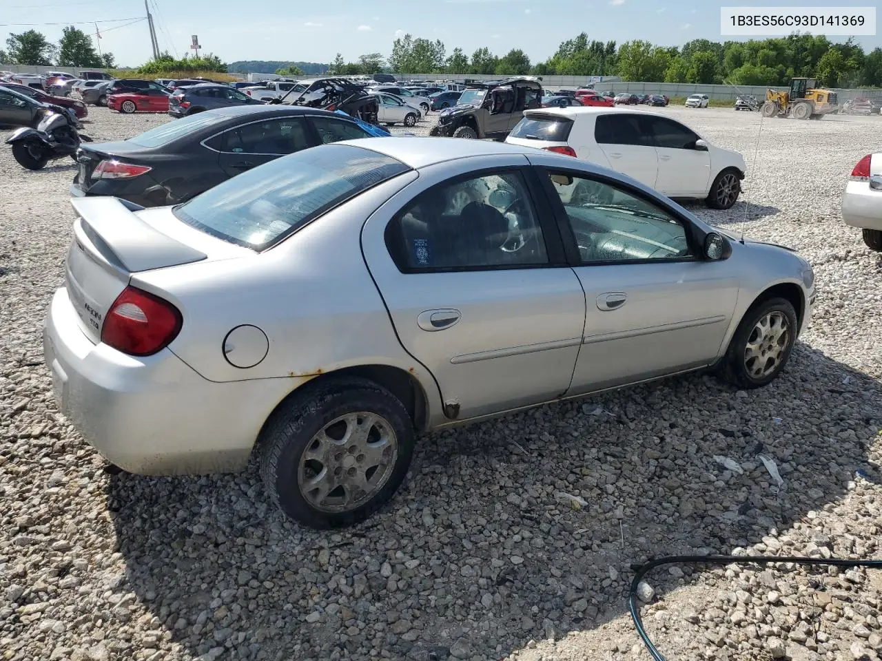 2003 Dodge Neon Sxt VIN: 1B3ES56C93D141369 Lot: 61470545