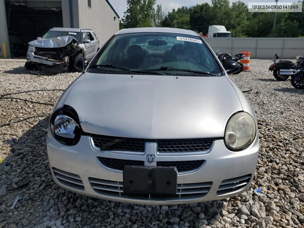 2003 Dodge Neon Sxt VIN: 1B3ES56C93D141369 Lot: 61470545