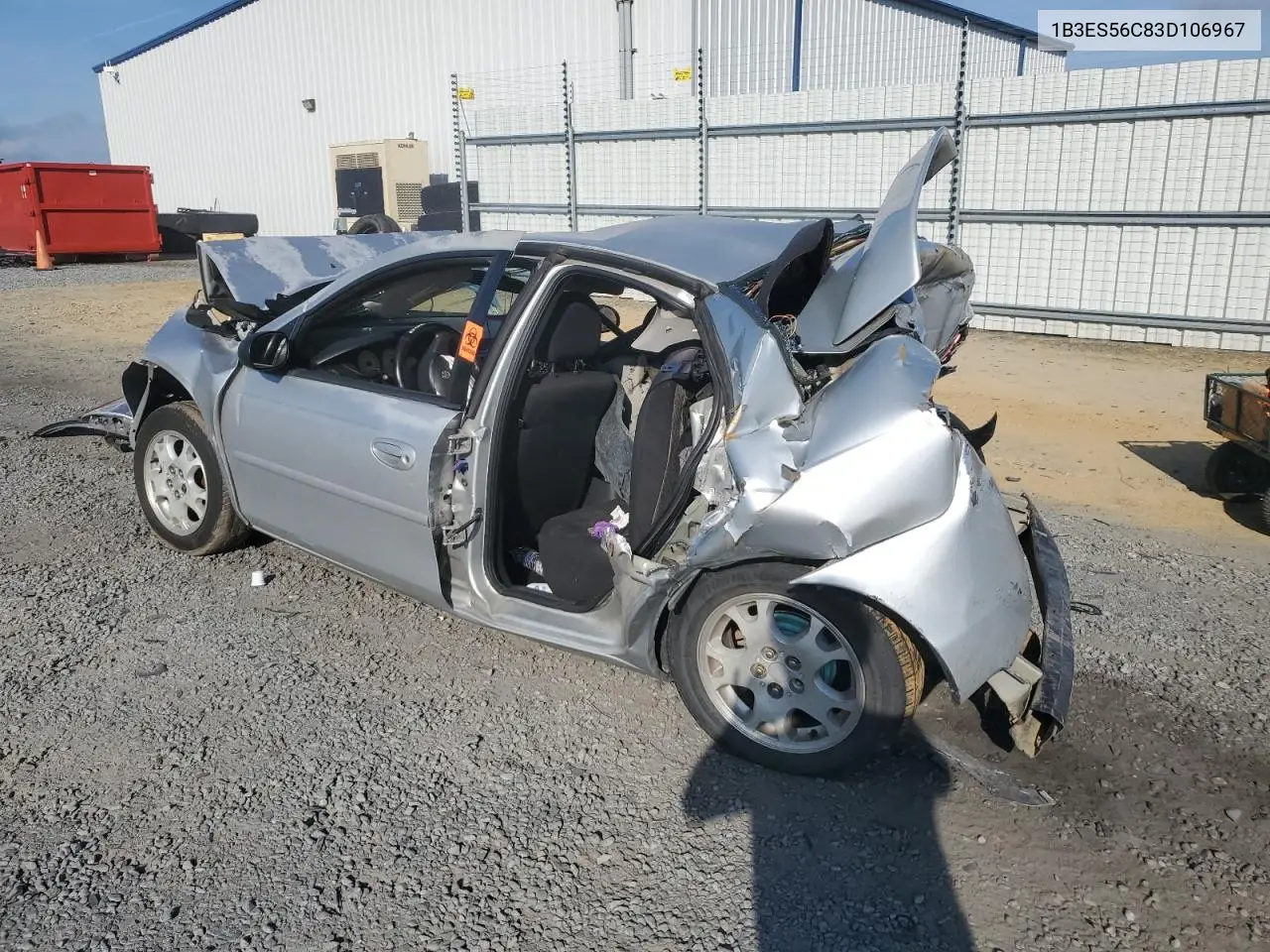 2003 Dodge Neon Sxt VIN: 1B3ES56C83D106967 Lot: 62285514