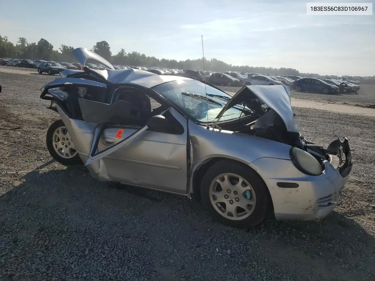 2003 Dodge Neon Sxt VIN: 1B3ES56C83D106967 Lot: 62285514