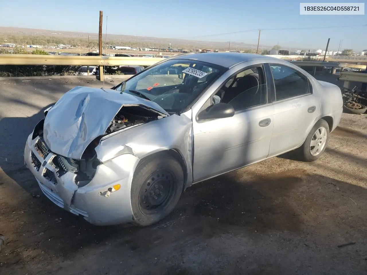 2004 Dodge Neon Base VIN: 1B3ES26C04D558721 Lot: 52985235