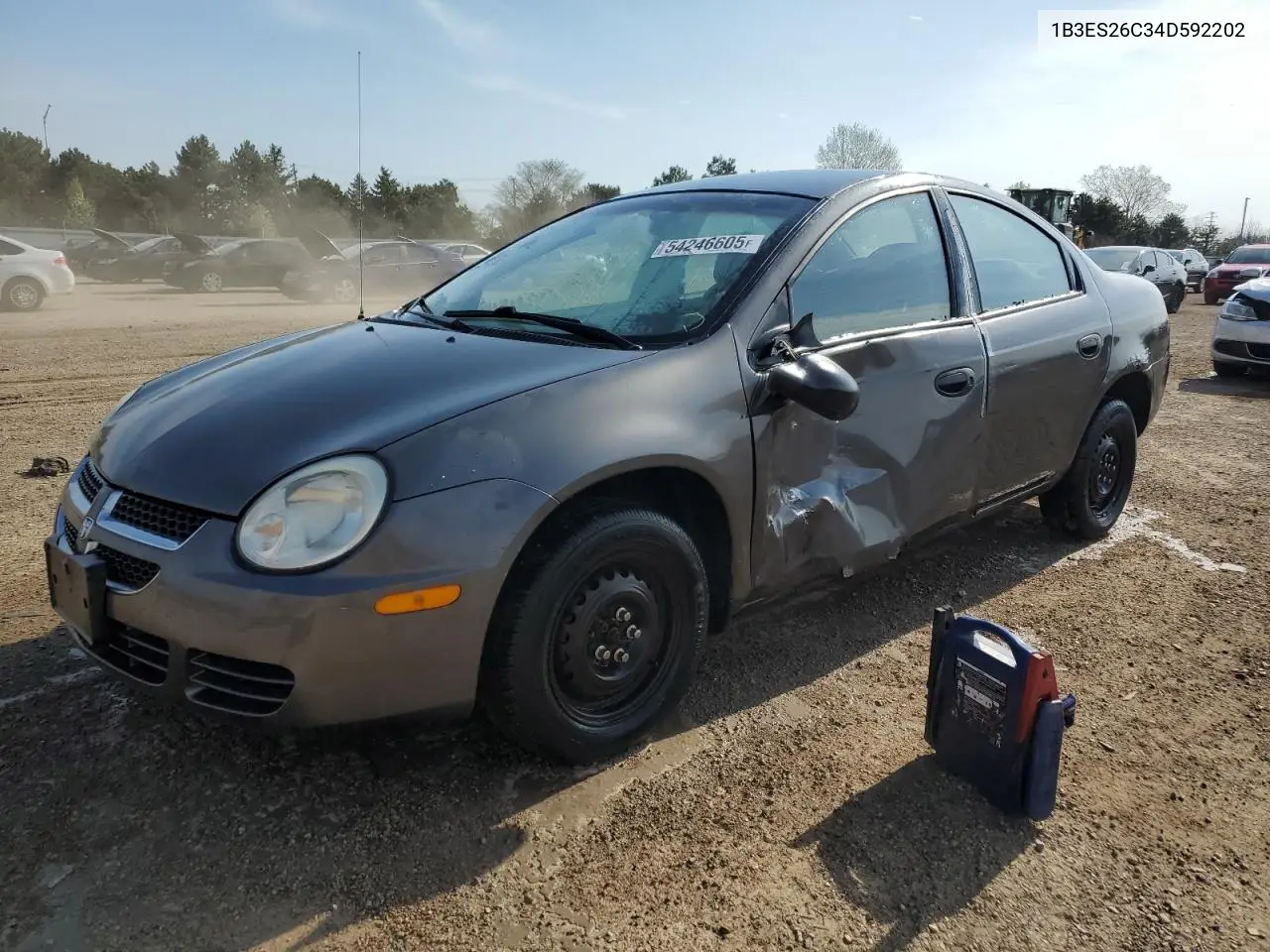 2004 Dodge Neon Base VIN: 1B3ES26C34D592202 Lot: 54246605
