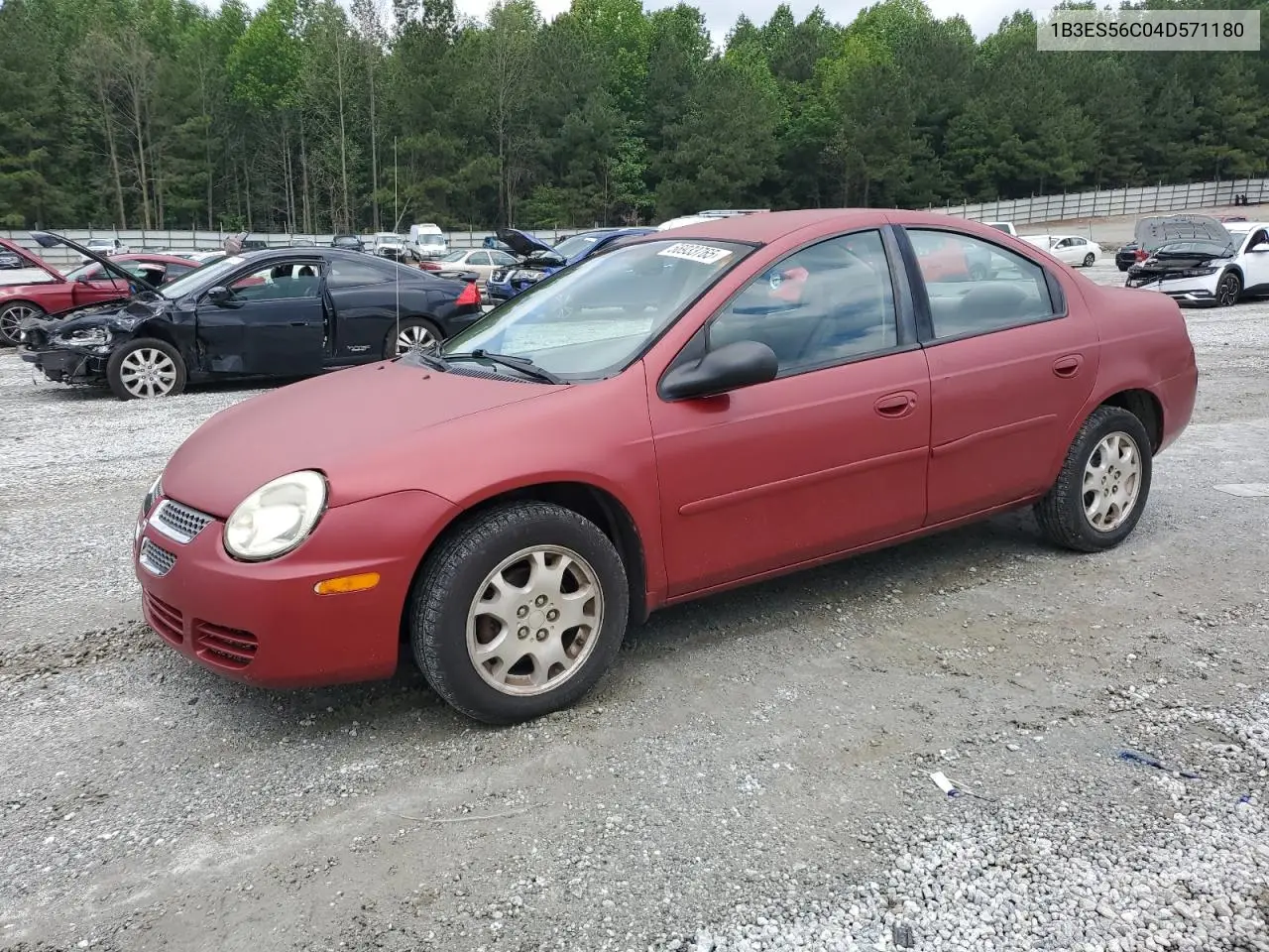 2004 Dodge Neon Sxt VIN: 1B3ES56C04D571180 Lot: 56933765