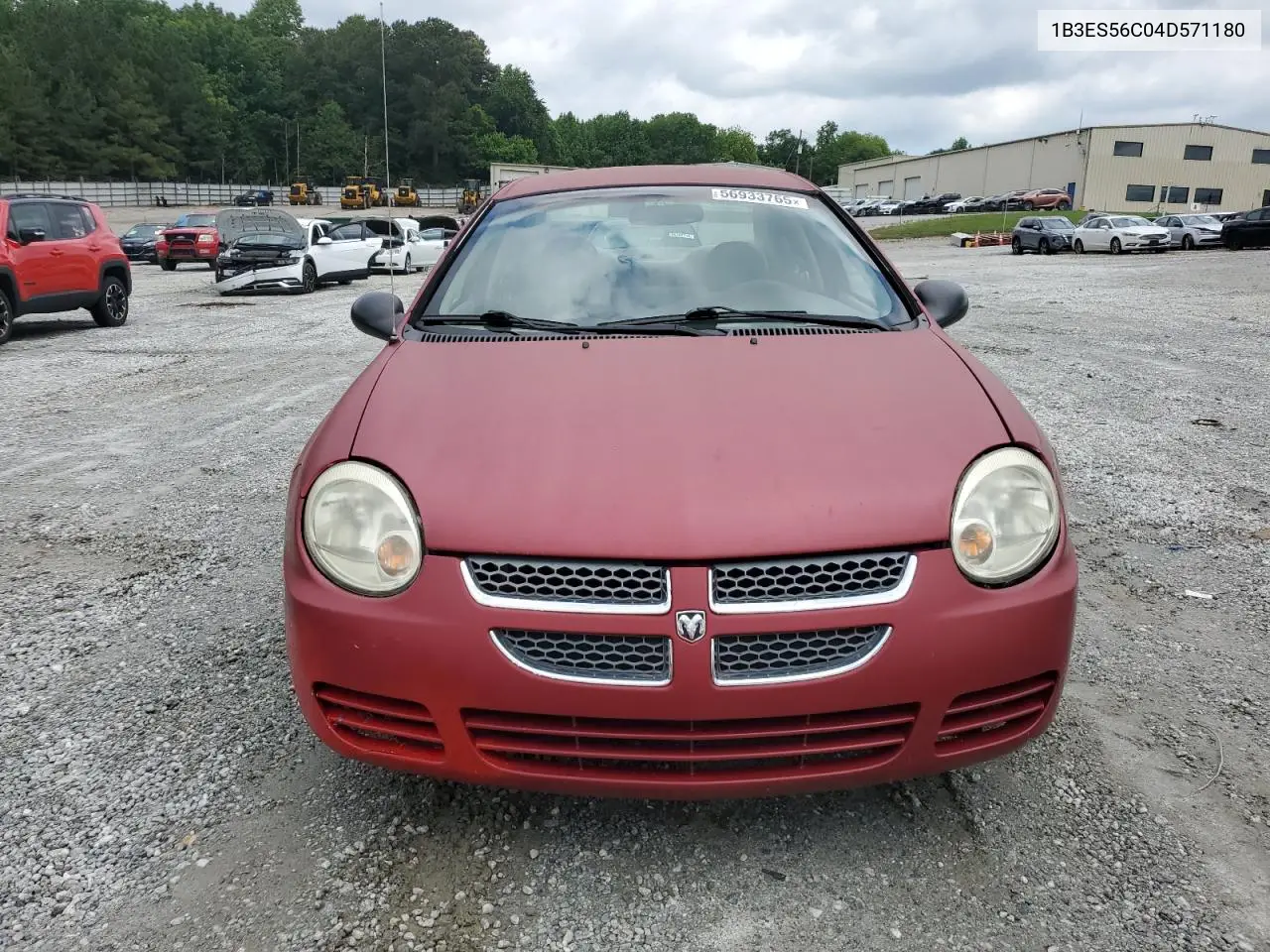 2004 Dodge Neon Sxt VIN: 1B3ES56C04D571180 Lot: 56933765