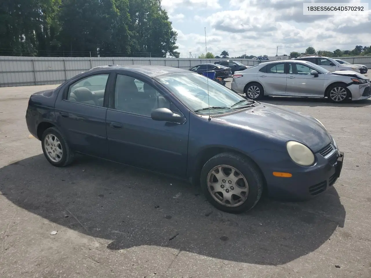 2004 Dodge Neon Sxt VIN: 1B3ES56C64D570292 Lot: 59614745