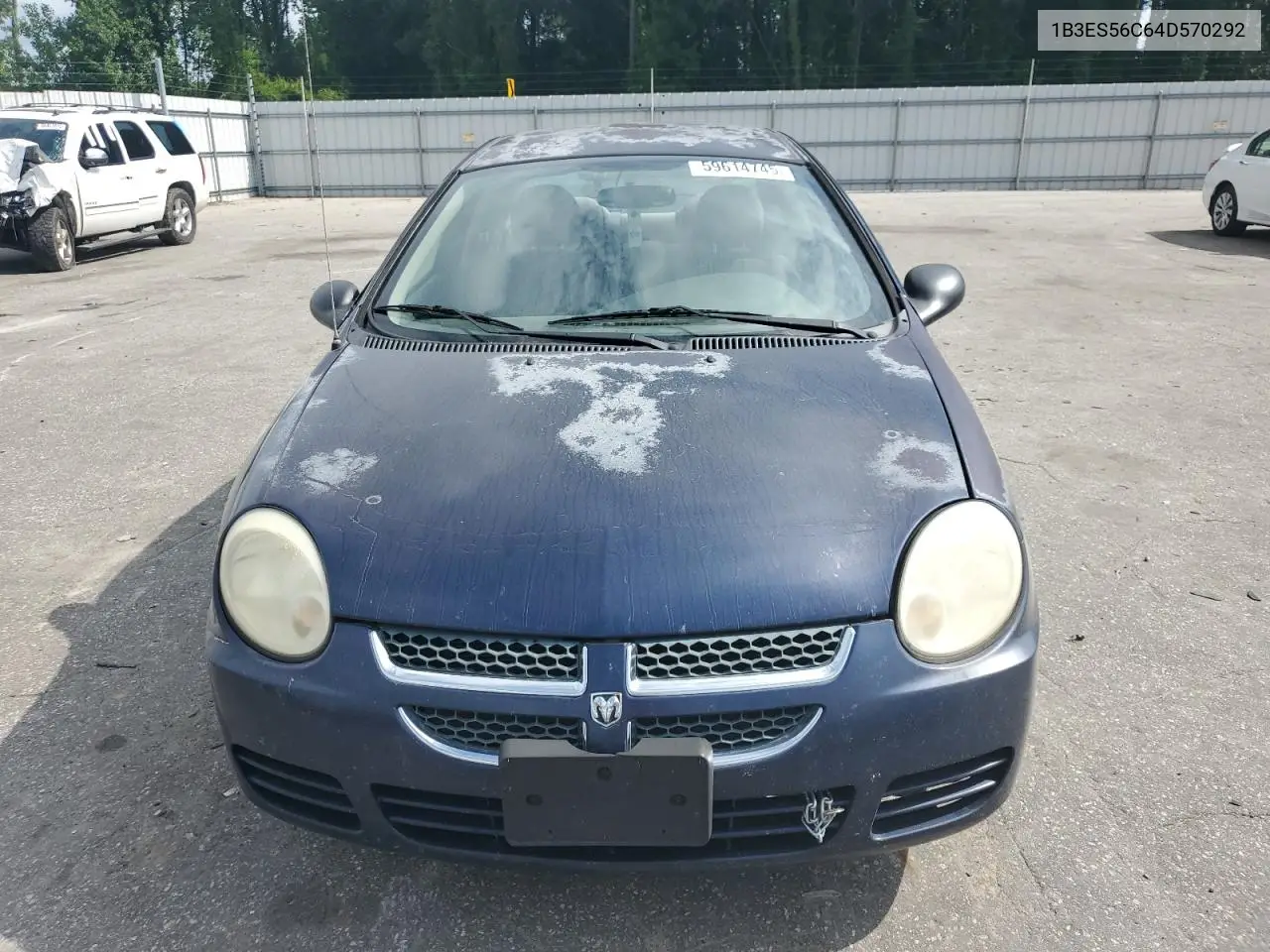 2004 Dodge Neon Sxt VIN: 1B3ES56C64D570292 Lot: 59614745
