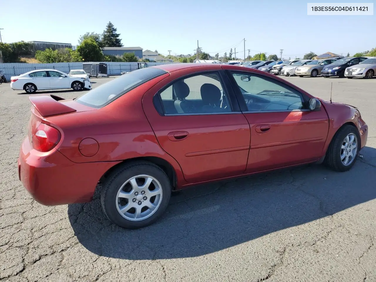 2004 Dodge Neon Sxt VIN: 1B3ES56C04D611421 Lot: 59736725