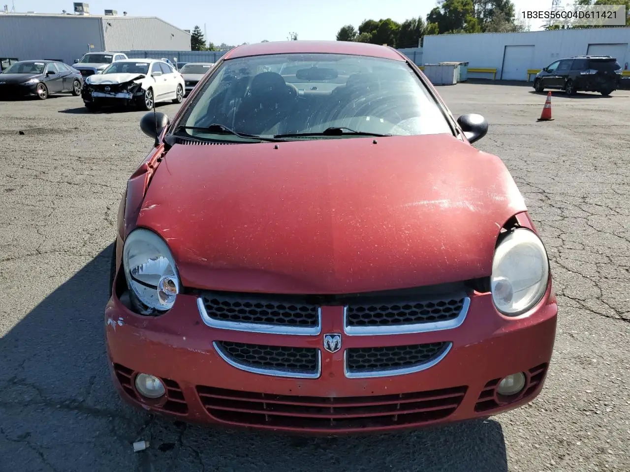 2004 Dodge Neon Sxt VIN: 1B3ES56C04D611421 Lot: 59736725