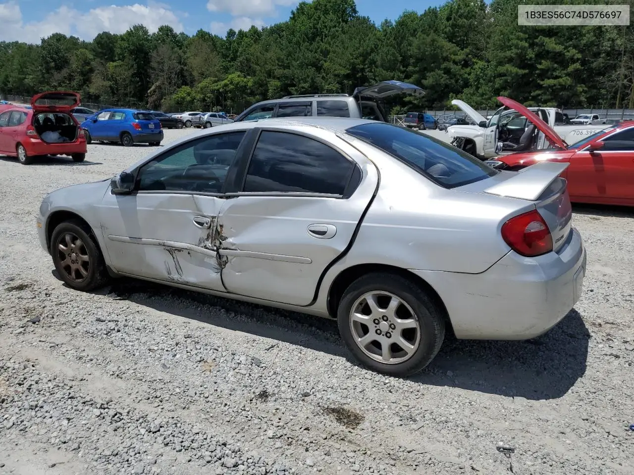 2004 Dodge Neon Sxt VIN: 1B3ES56C74D576697 Lot: 61158795