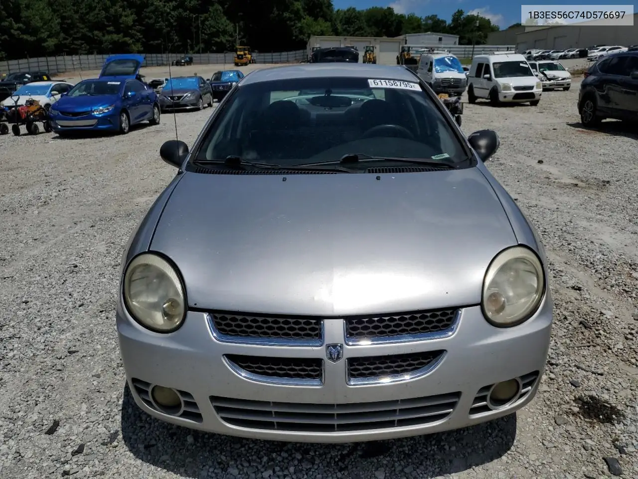 2004 Dodge Neon Sxt VIN: 1B3ES56C74D576697 Lot: 61158795