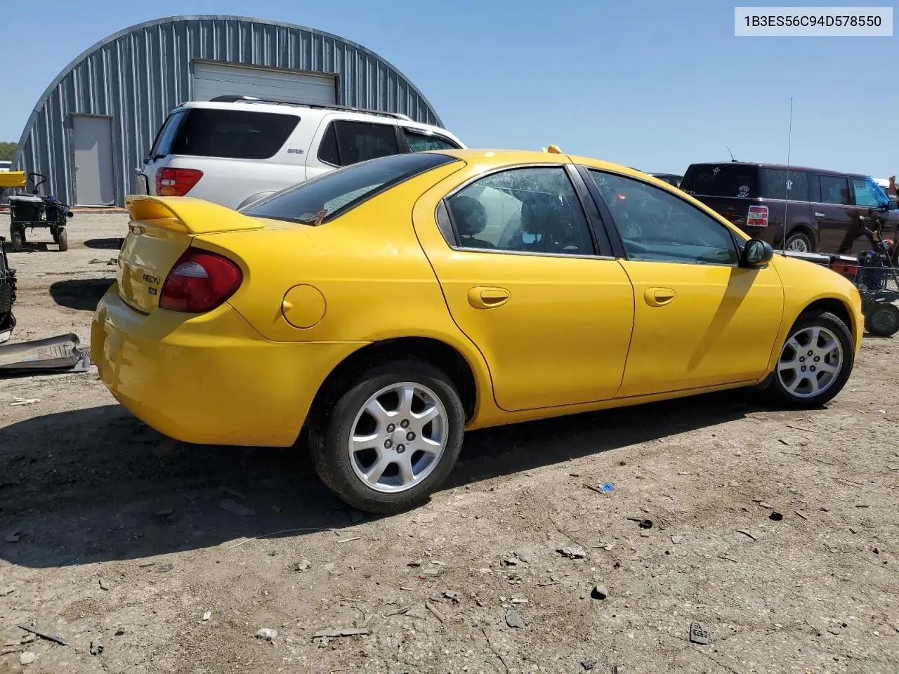 2004 Dodge Neon Sxt VIN: 1B3ES56C94D578550 Lot: 61639055