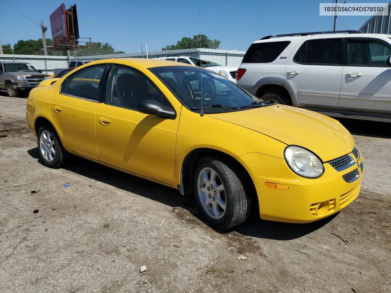 2004 Dodge Neon Sxt VIN: 1B3ES56C94D578550 Lot: 61639055