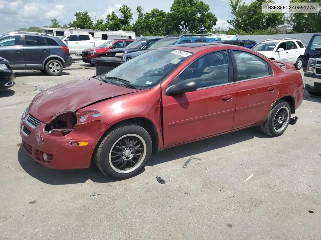 2004 Dodge Neon Sxt VIN: 1B3ES56CX4D591775 Lot: 61956875