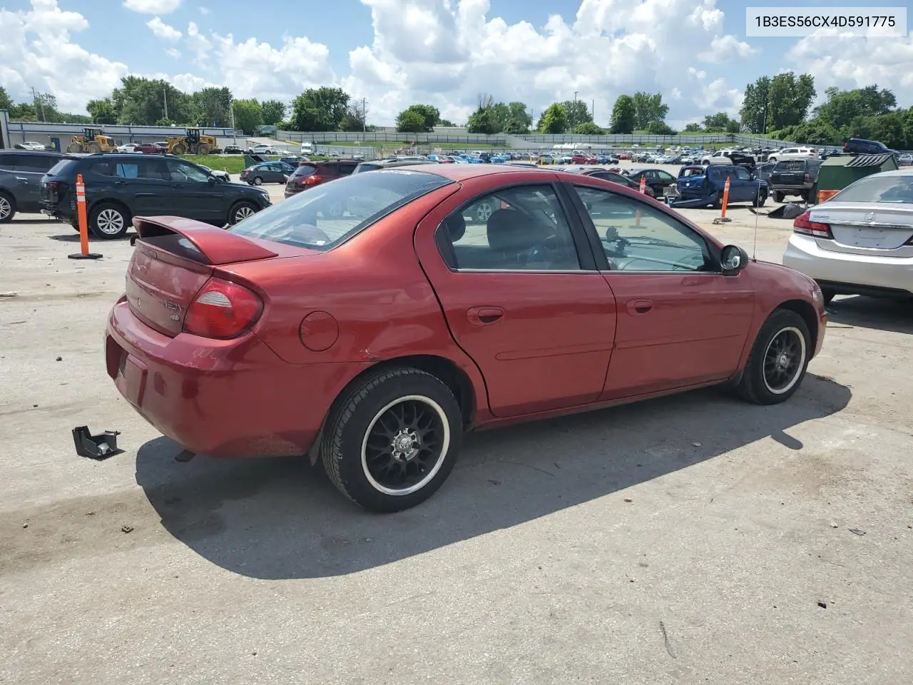 2004 Dodge Neon Sxt VIN: 1B3ES56CX4D591775 Lot: 61956875
