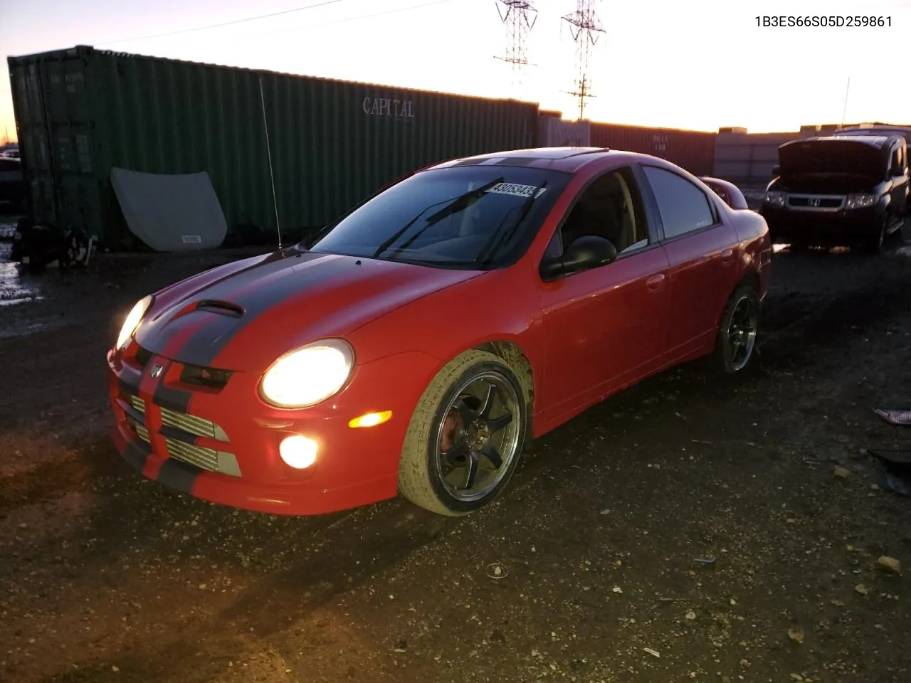 2005 Dodge Neon Srt-4 VIN: 1B3ES66S05D259861 Lot: 43053435