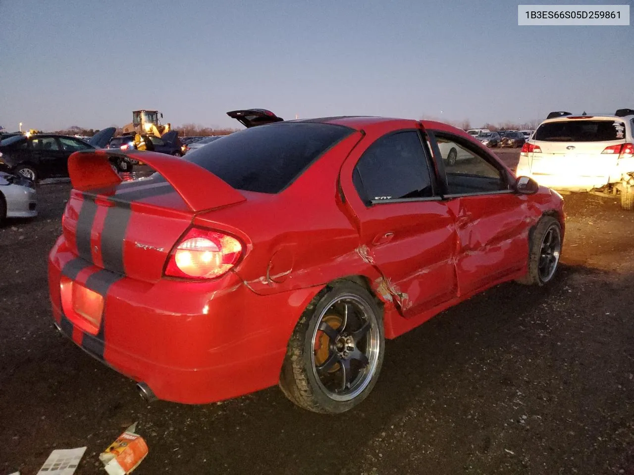 2005 Dodge Neon Srt-4 VIN: 1B3ES66S05D259861 Lot: 43053435